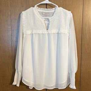 LOFT Polka Dot Blouse